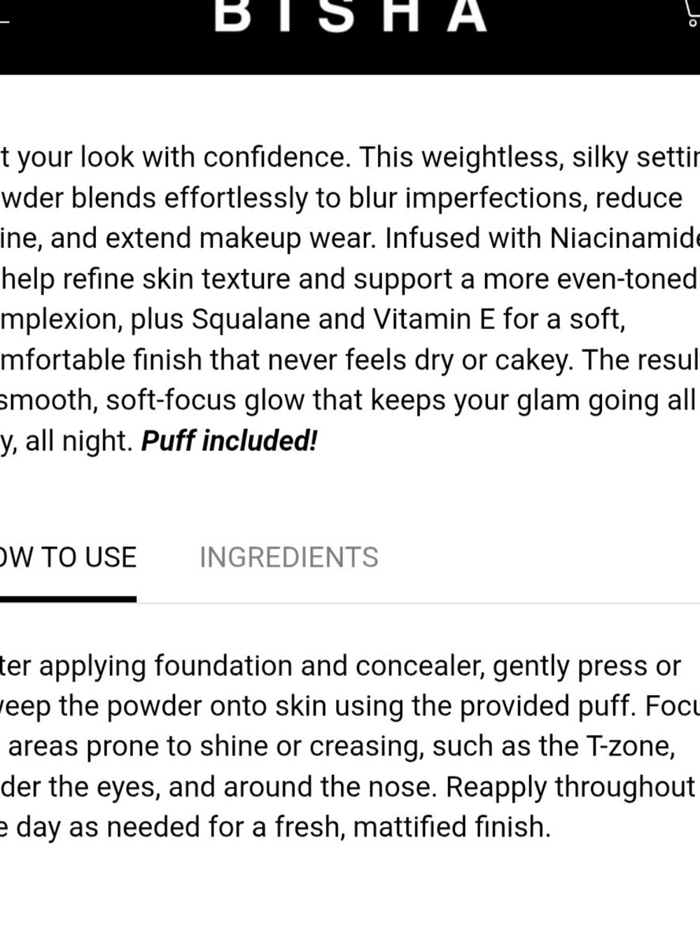 BISHA Essential Setting Powder - Picture 8 of 8